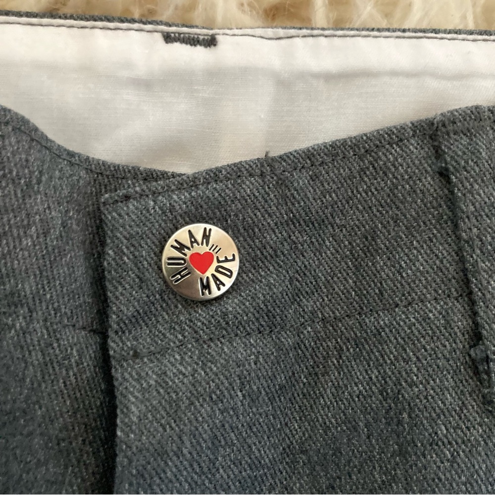 Human Made X Cactus Plant Flea Market Gray Cropped Work Pant Shorts Sz S 30 - Picture 5 of 9